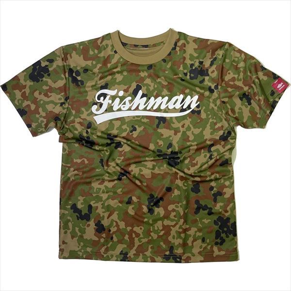 フィッシュマン ウェア 速乾迷彩Tシャツ 迷彩 M: ウェア・靴