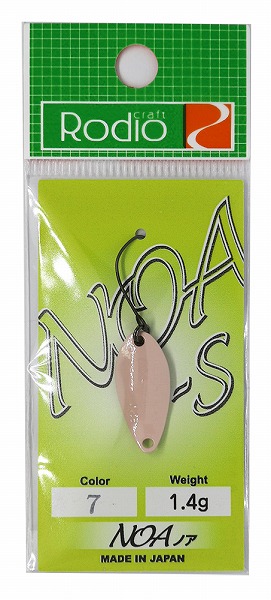 ロデオクラフト NOA(ノア)-S 1.4g #7 桃色KO: トラウトルアー・フライ
