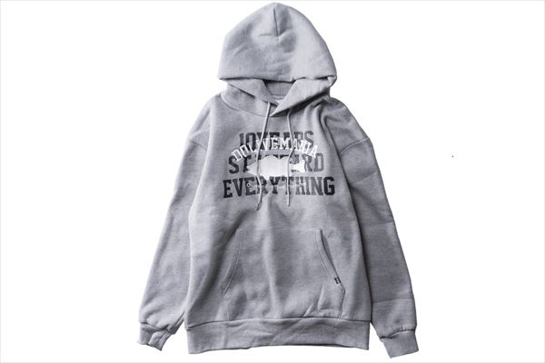 C.E バッジ付きグレー パーカー college logo sweat zip parka【gray】 - Arch ☆ アーチ