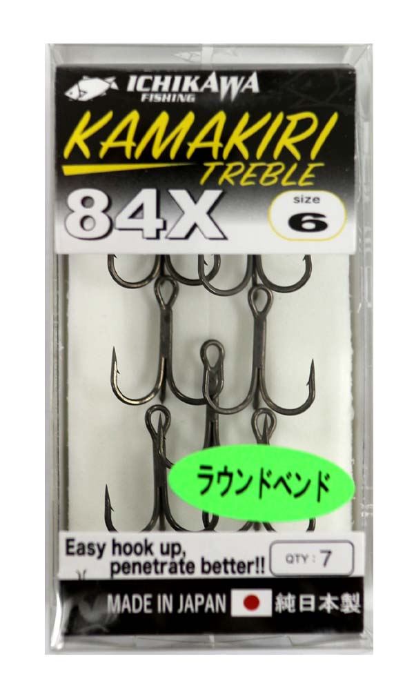 イチカワフィッシング KAMAKIRI TREBLE(カマキリ トレブル) 84X #6