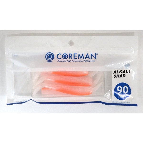 コアマン ワーム アルカリシャッド 90mm #010 ナイトSP【即日