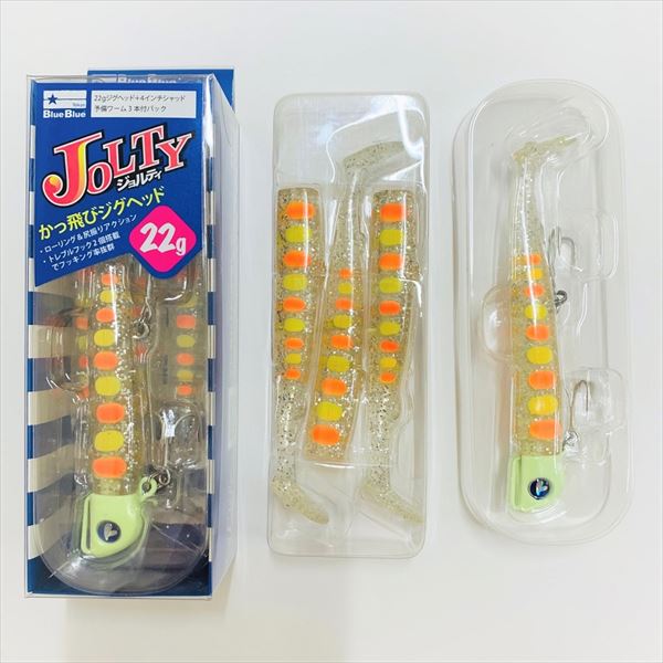 ブルーブルージョルティ30g3個22g3個予備ワーム6個エバーグリーン