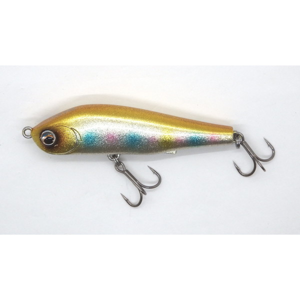 ピックアップ シーバスルアー ワスプスラローム68S 銀粉ゴールド