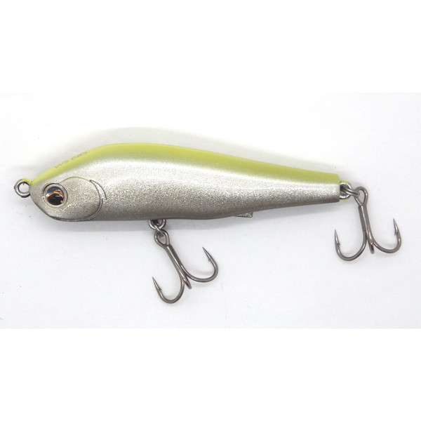 ピックアップ シーバスルアー ワスプスラローム68S 銀粉チャート