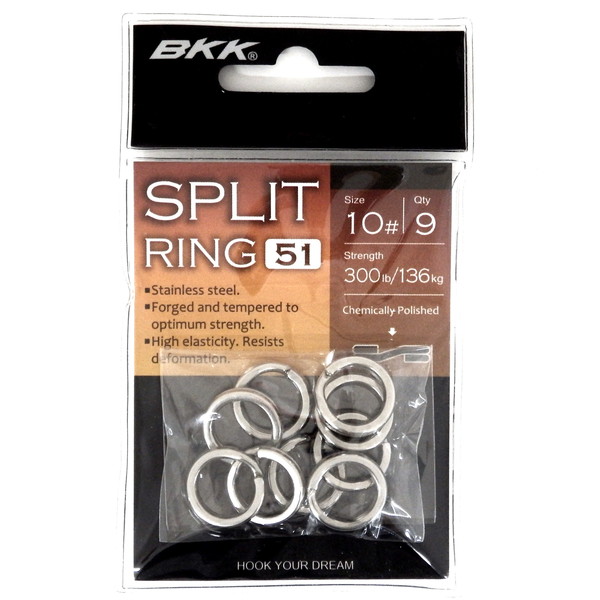 BKK スナップ・リング スプリットリング-51 #10: ルアー用品｜釣具