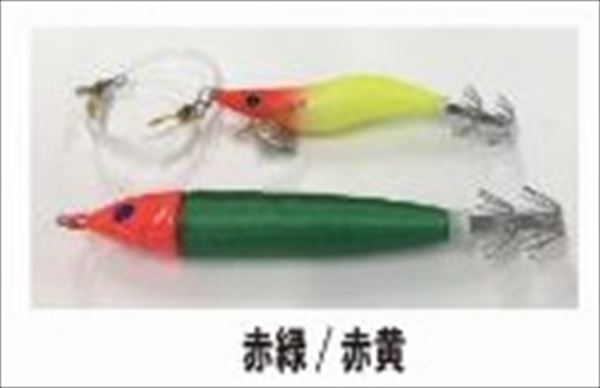 速攻イカメタル仕掛けセット 15号 赤緑／赤黄: 針・仕掛 海釣り