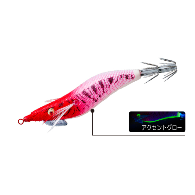 ヨーヅリ アオリーQ 大分型布巻 1.8号 ピンクレッドヘッド: エギ・イカ