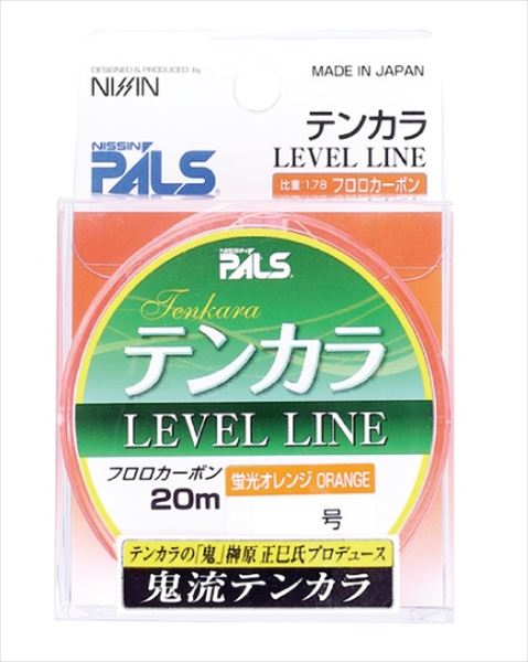 宇崎日新 ライン 鬼流テンカラ レベルライン オレンジ 20M 4号: ライン