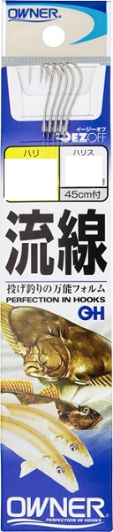 オーナー OH(糸付) 白 流線 13号 ハリス3号: 針・仕掛 海釣り｜釣具の