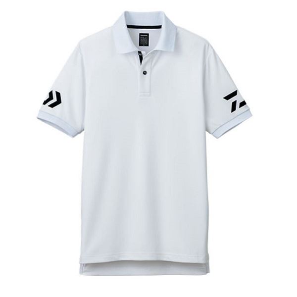 色: ブラックカモ×ホワイトダイワDAIWA 半袖ポロシャツ DE-7906