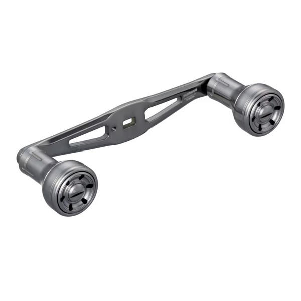 25夢屋ダブルハンドルアルミノブ　55ミリ　グレー シマノ 夢屋 25ダブルハンドル アルミノブ 55mm グレー: リール