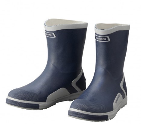 シマノ FB-065U ショートデッキブーツ(S ネイビー): ウェア・靴