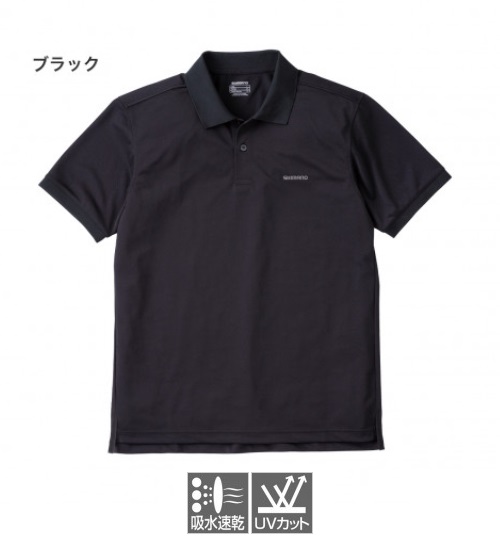 シマノ SH-074U ポロシャツ(半袖) ブラック 4XL: ウェア・靴