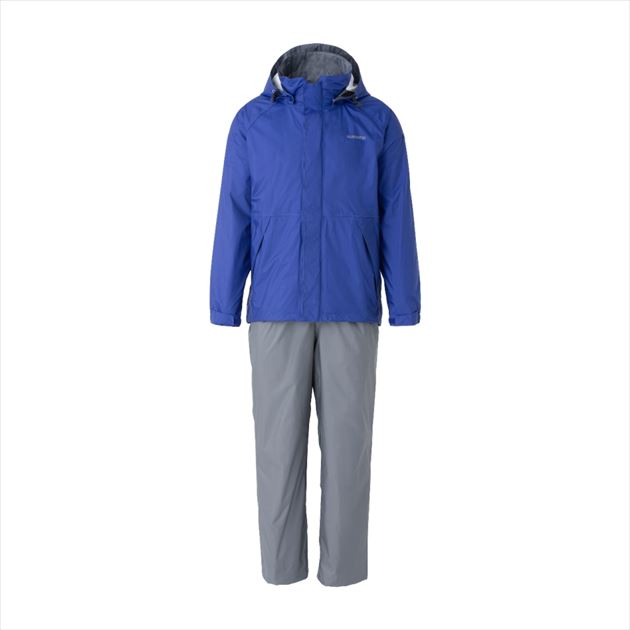 シマノ レインウェア RA-027Q DS ベーシックスーツ(3XL ブルー ※カラー