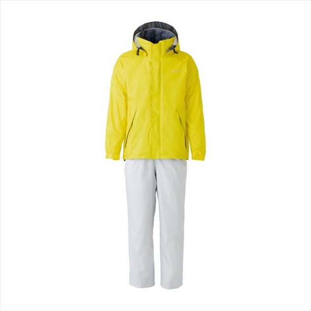 シマノ レインウェア RA-027Q DS ベーシックスーツ(2XL イエロー
