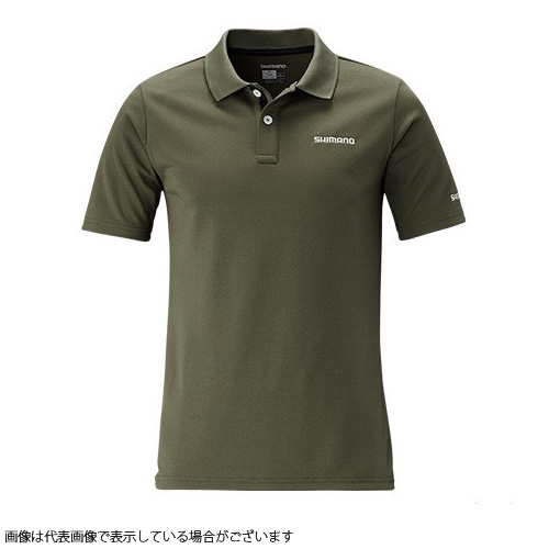 シマノ ポロシャツ （半袖） 2XL カーキ: ウェア・靴・ウェーダー