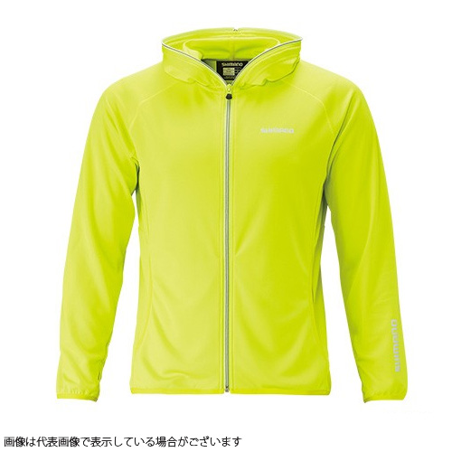 シマノ WJ-045S サンプロテクション パーカー ライム 2XL