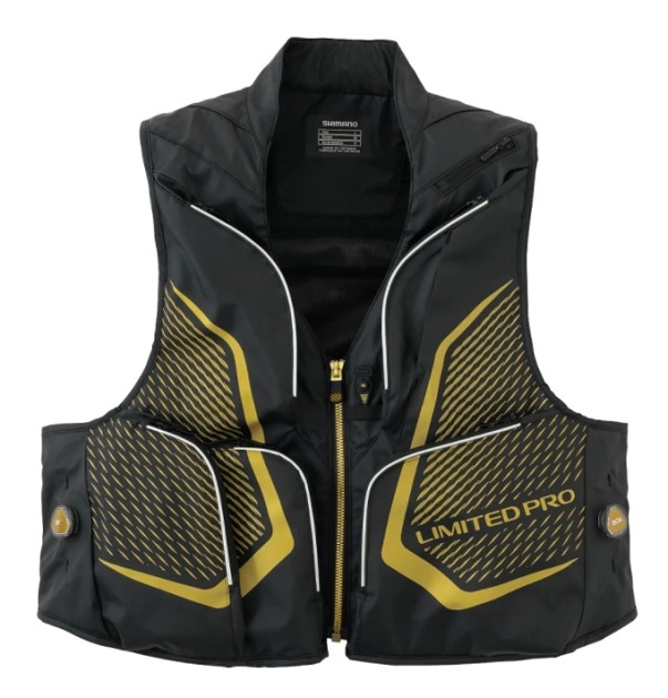 SHIMANO フィッシングベスト ブラック VF036V SHIMANO フィッシングベスト ブラック SHIMANO フィッシングベスト