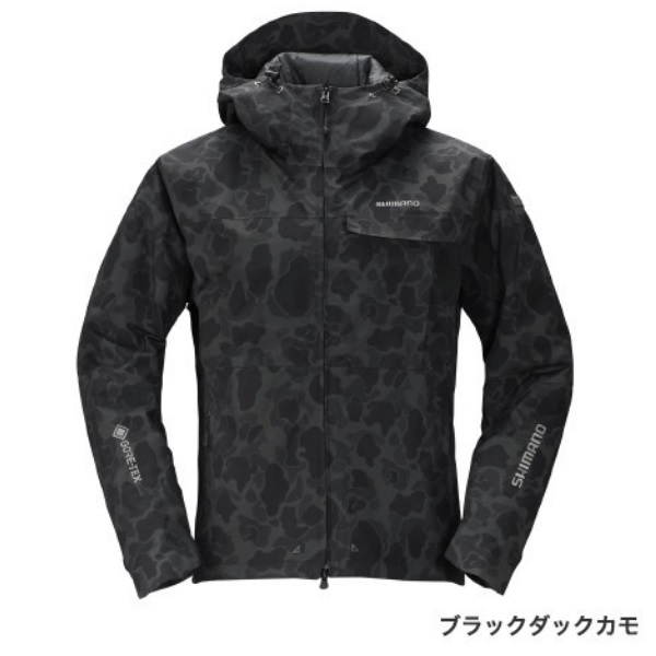 ｼﾏﾉ RB-01JS GORE-TEX ｴｸｽﾌﾟﾛｰﾗｰｳｫｰﾑｼﾞｬｹｯﾄ ﾌﾞﾗｯｸﾀﾞｯｸｶﾓ 2XL: ウェア