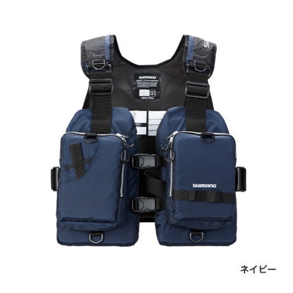 【美品】 SHIMANO ゲームベストライト VF-068T ネイビー シマノ VF-068T ゲームベストライト ネイビー フリーサイズ