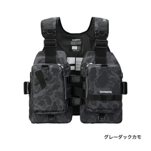 シマノ VF-068T ゲームベストライト グレーダックカモ