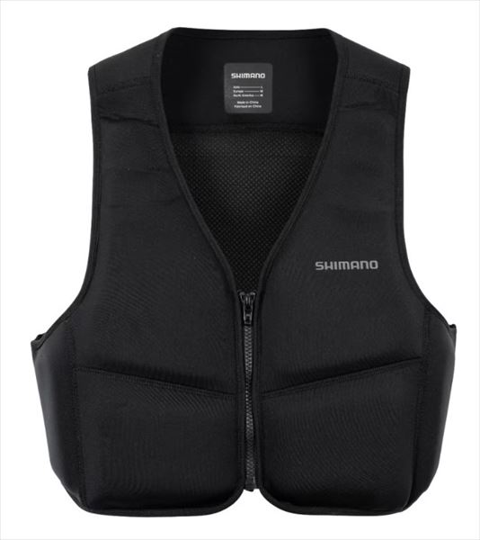 SHIMANO フィッシングベスト Lサイズ ブラック シマノ 10/19まで全品+P5% フローティングベスト VF-275W サーフ