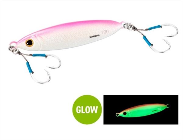 シマノ メタルジグ JU-S10W オシア フラットライト 100g 005 STG