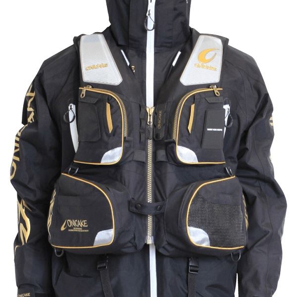 ONIGAKE ライフジャケット ブラック 鬼掛トーナメントライフジャケット