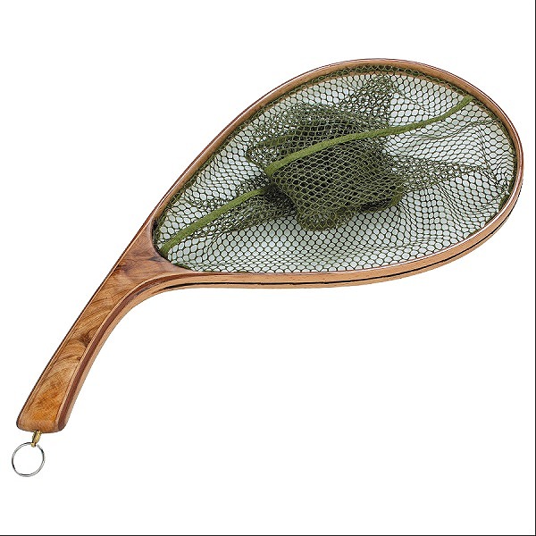 バレーヒル ランディングネット ハンドメイドリリースネット カーブ M オリーブ バレーヒル ランディングネット ハンドメイドリリースネット カーブ M