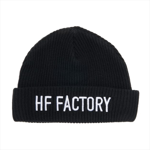 �n�C�t�@�C�u�t�@�N�g���[ Logo Knit Cap/BLACK/F�y���������z