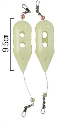 マルシン漁具 コマセカゴ 夜光ロケットテグス M