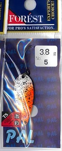 フォレスト スプーン 22TS激釣 パル 3.8g TSカラー No.5俺グロー