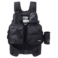 PROX プロックス ライフジャケット フローティングゲームベスト(サポーター付) 大人用 (ブラック×ブラック)