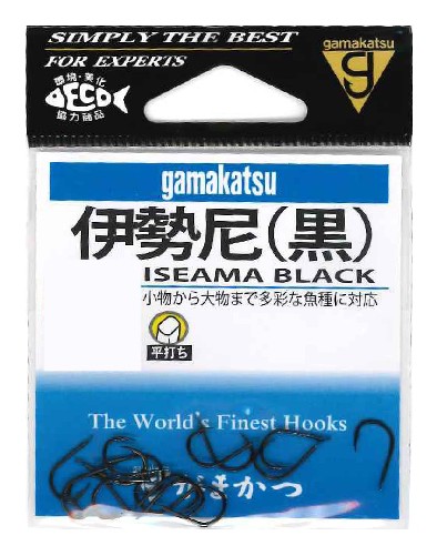 【ネコポス対象品】がまかつ 伊勢尼(黒) 10号