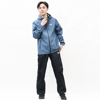 ダイワ　DR-3324 RAINMAXコンパクトレインスーツ アッシュブルー WL ダイワ レインウェア DR-3324 レインマックス(RAINMAX) コンパクト