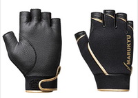 マルキュー 防寒手袋 ウォームフィッシンググローブ MQ-01 5本切リ 3L ブラック/ゴールド 3L