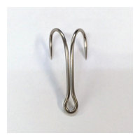 ヴァンフック DW-41BL ナマズダブルフック #2 ステルスシルバー バーブレス