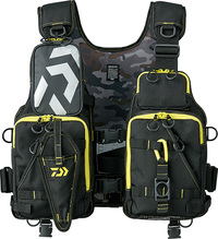 ダイワ ＤＦ-６２０６ フロートゲームベスト ブラックイエロー フリー