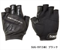 サンライン グローブ(5本)SUG-197 ブラック Lサイズ